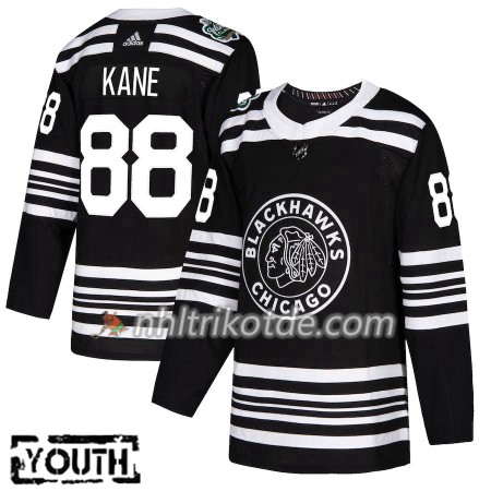 Chicago Blackhawks Trikot Patrick Kane 88 2019 Winter Classic Adidas Schwarz Authentic - Kinder